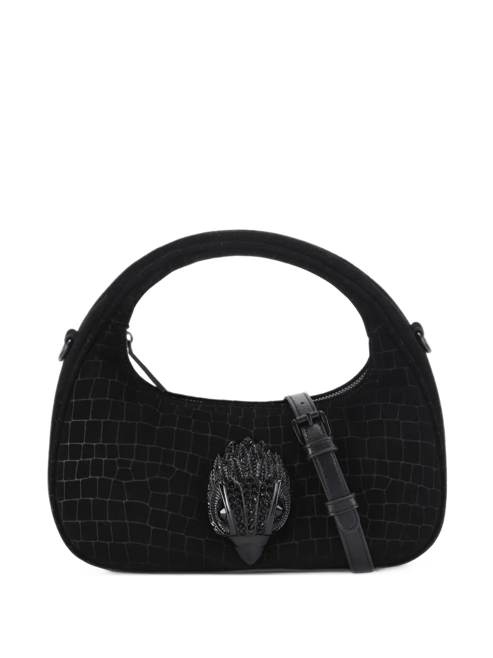 Kurt Geiger London small Oxford Drench Crescent bag Zwart