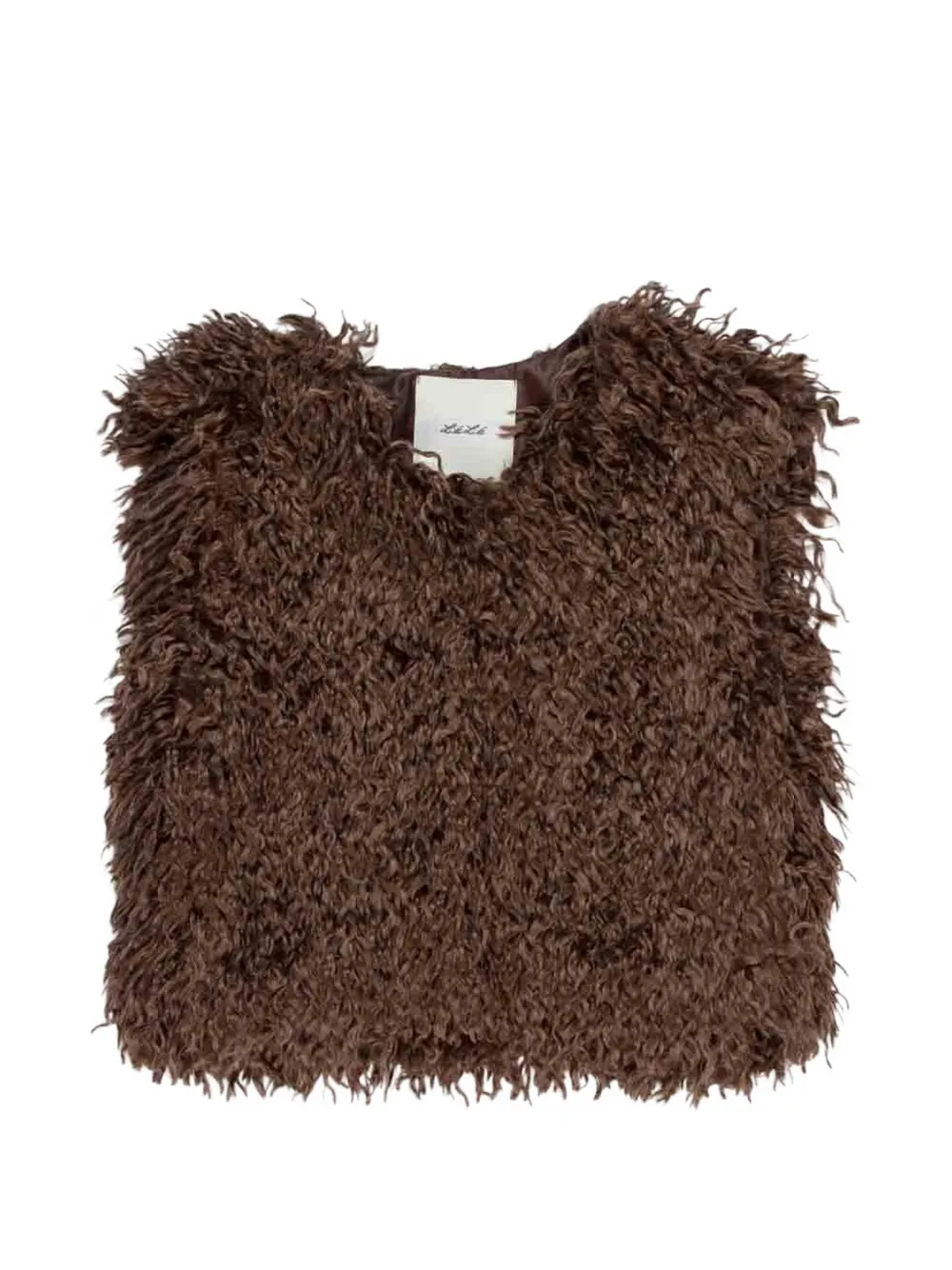 Miss Grant Kids faux-fur gilet - Braun