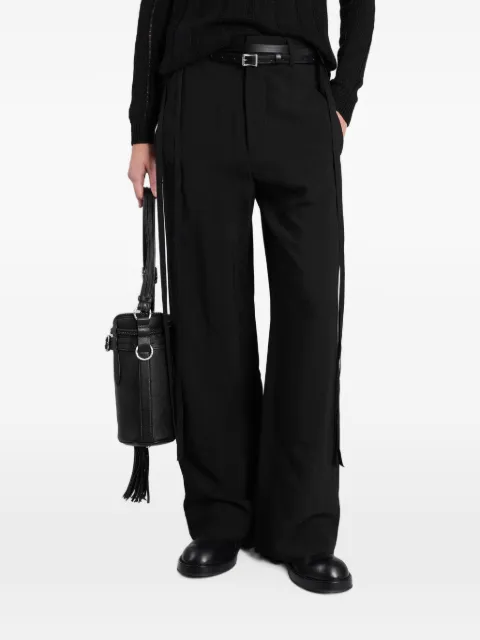 Ann Demeulemeester pantalones anchos Anneke con cierre de lazo