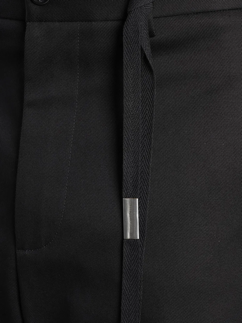 Ann Demeulemeester Gautar ribbon-detail loose-fit trousers Zwart