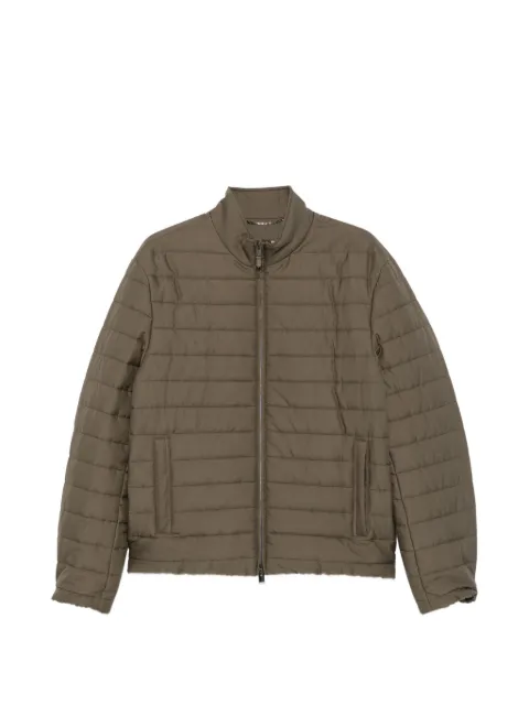 Canali quilted high-neck jacket
