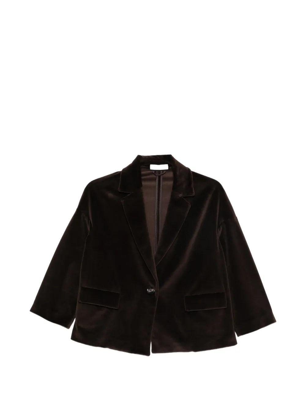 Circolo 1901 velvet single-breasted jacket - Braun