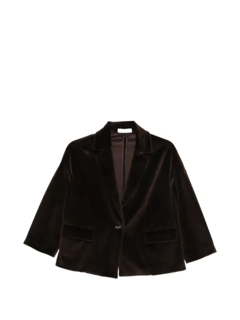 Circolo 1901 velvet single-breasted jacket