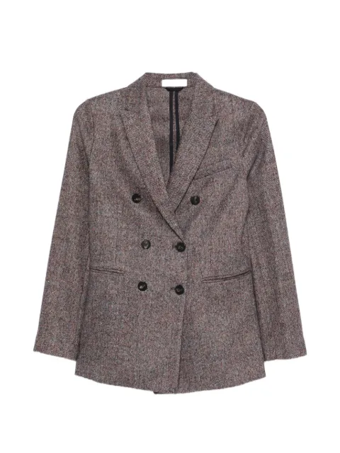 Circolo 1901 double-breasted herringbone blazer