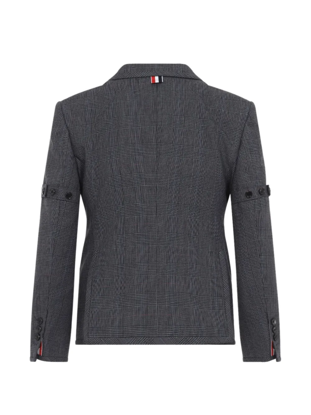Thom Browne Geruite blazer met knopen Grijs