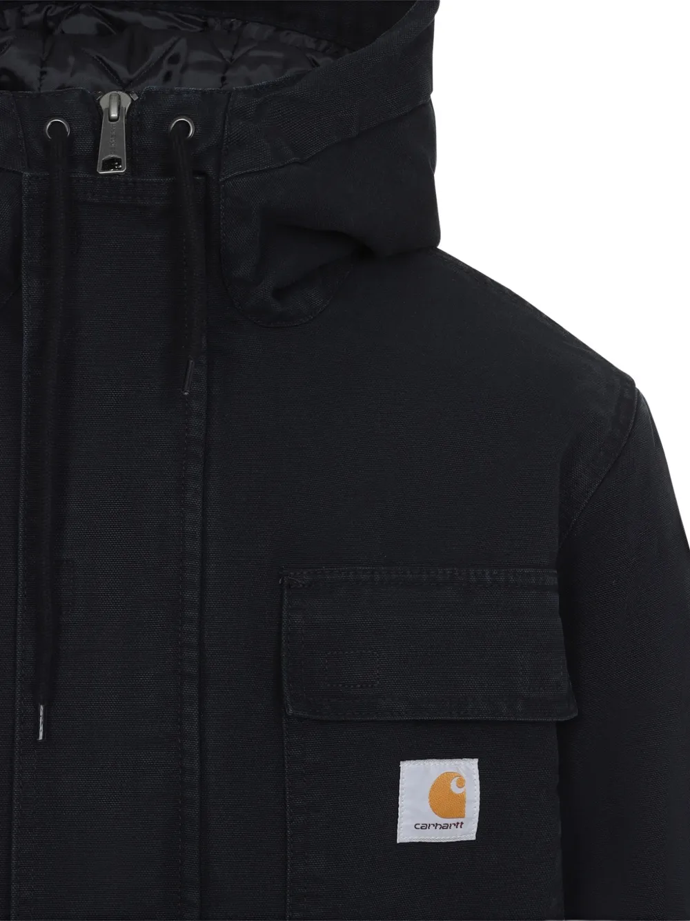 Carhartt WIP Boreal hooded logo-patch jacket Zwart