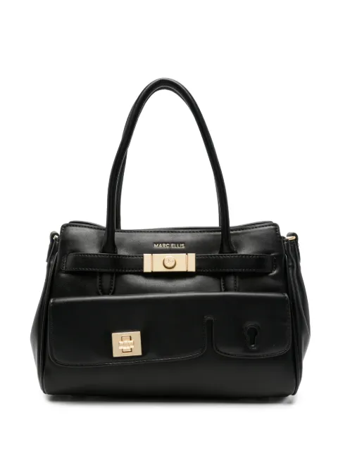 Marc Ellis Myna logo-plaque buckled tote bag