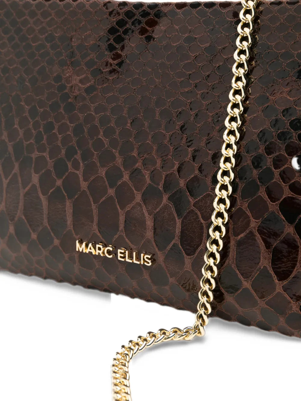 Marc Ellis snakeskin-effect tote bag Bruin
