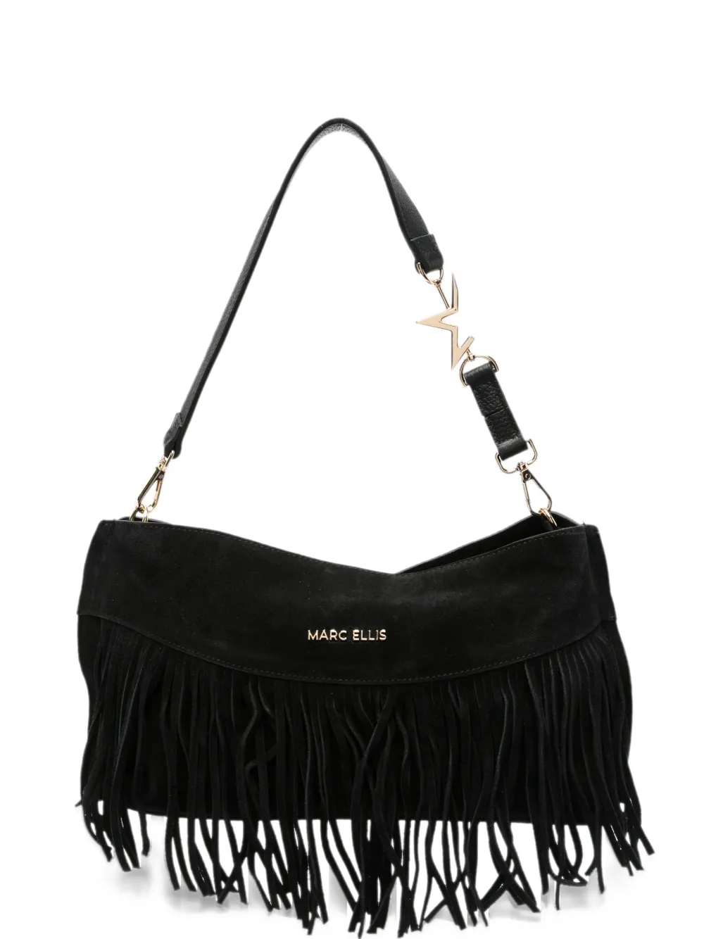 Marc Ellis medium Dakota fringe-detail shoulder bag - Nero
