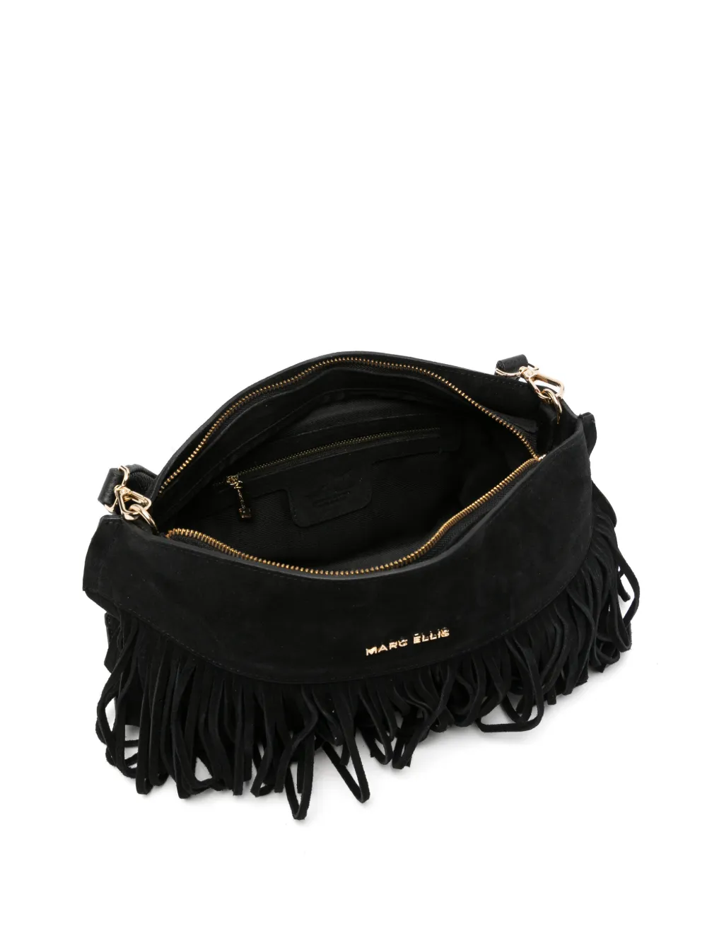 Marc Ellis medium Dakota fringe-detail shoulder bag Zwart