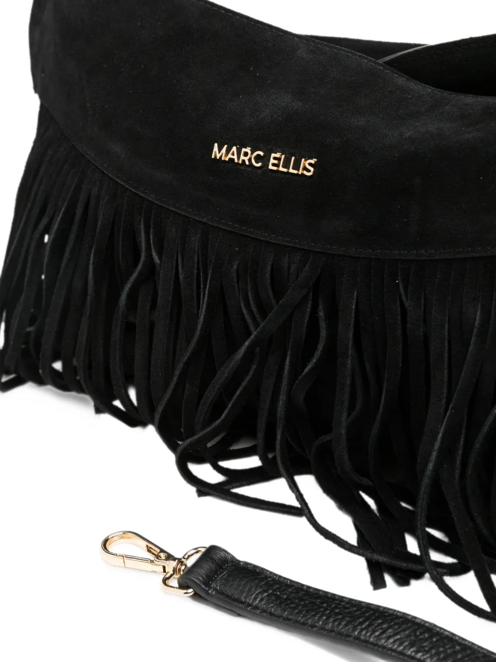 Marc Ellis medium Dakota fringe-detail shoulder bag Zwart