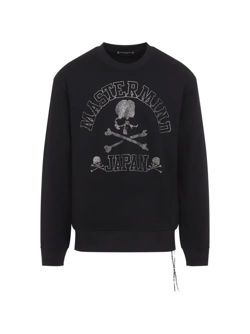 Mastermind Japan rhinestone-embellished skull-motif sweatshirt Zwart
