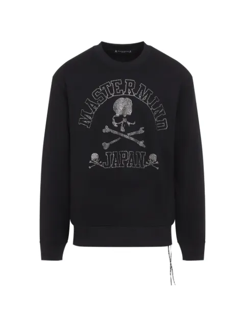 Mastermind Japan rhinestone-embellished skull-motif sweatshirt