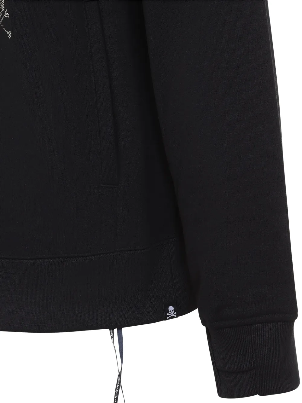Mastermind Japan rhinestone-embellished skull-motif sweatshirt Zwart
