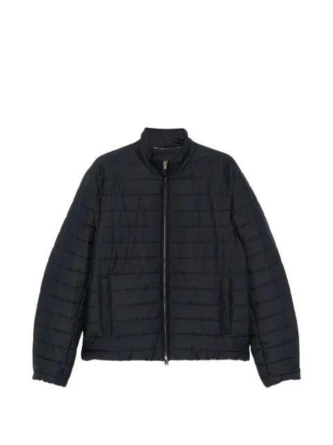 Canali quilted high-neck jacket