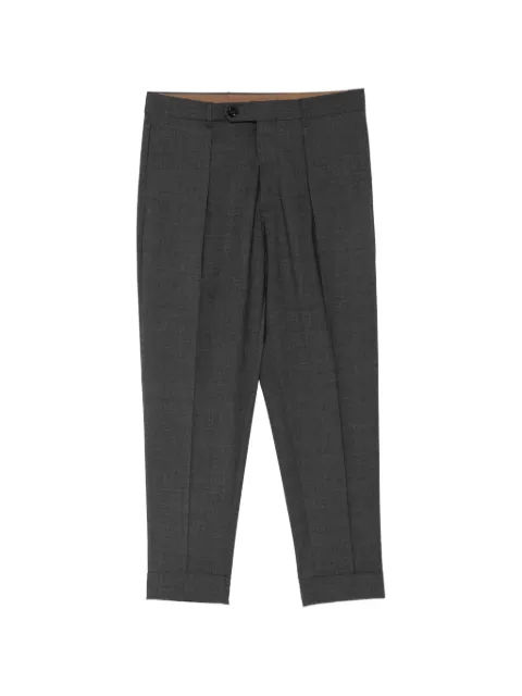 Berwich pleated turned-up trousers