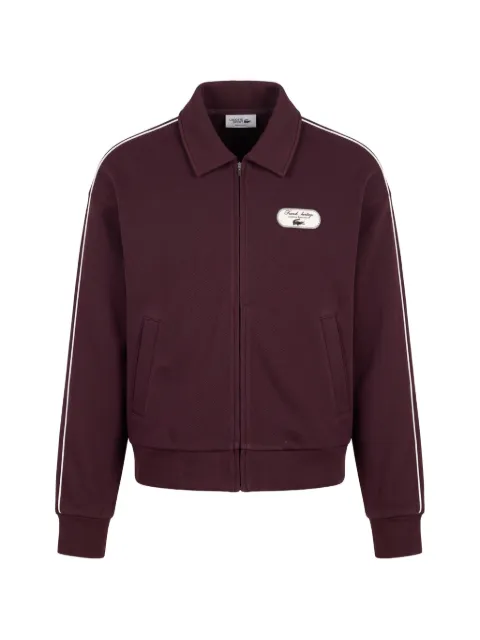 Lacoste Tennis Heritage zipped badge accent sweatshirt