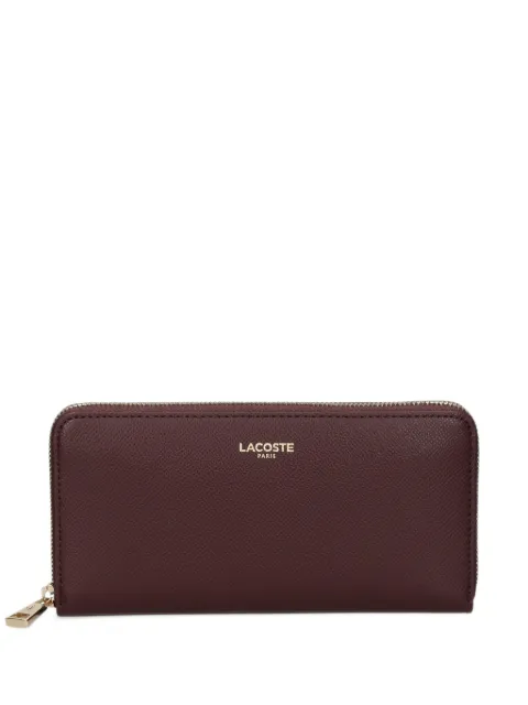 Lacoste logo-print zip-around wallet
