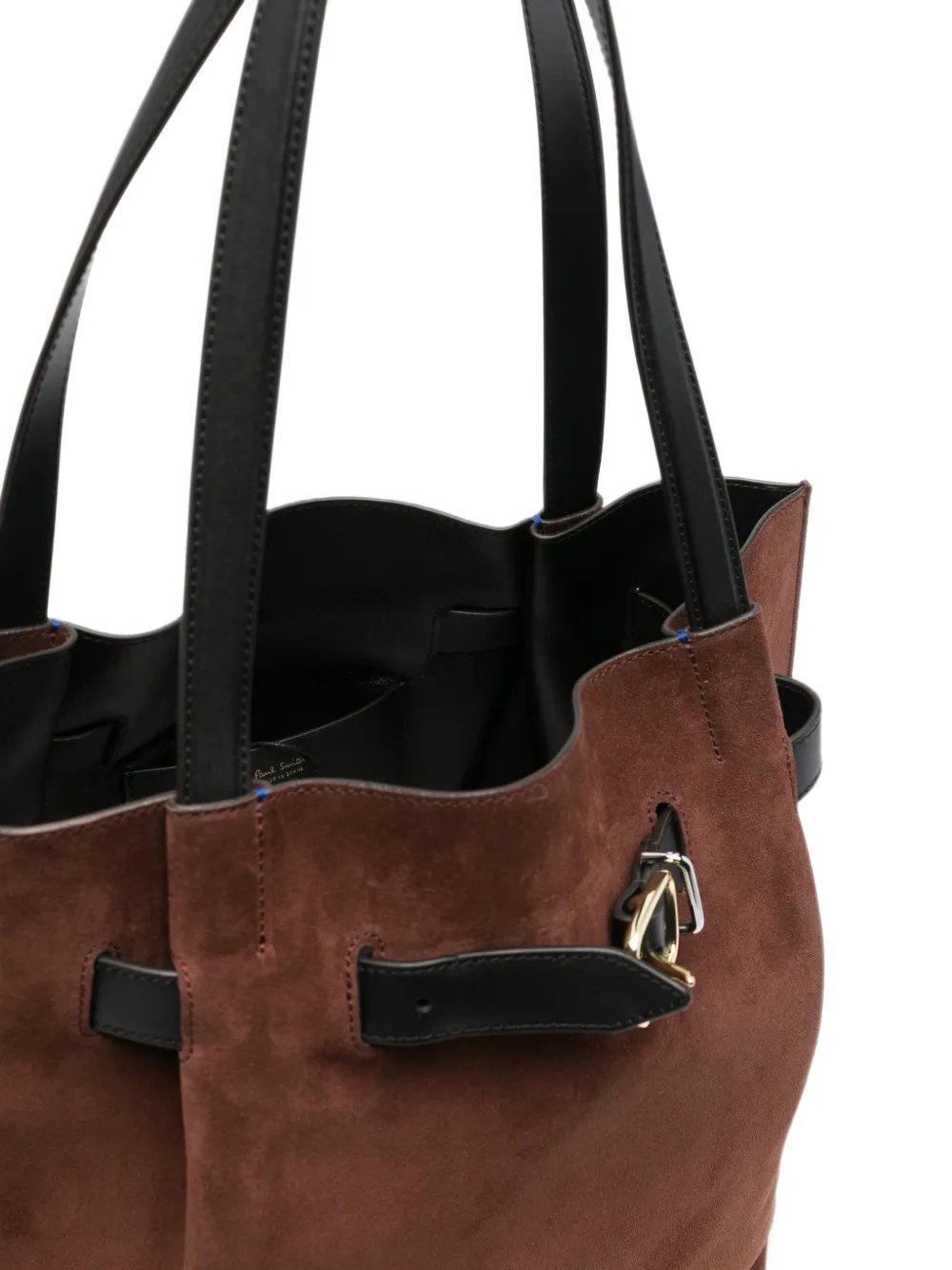 Paul Smith buckled suede tote bag Bruin