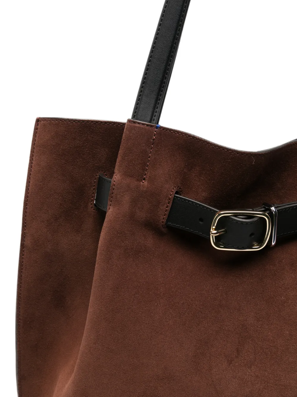 Paul Smith buckled suede tote bag Bruin
