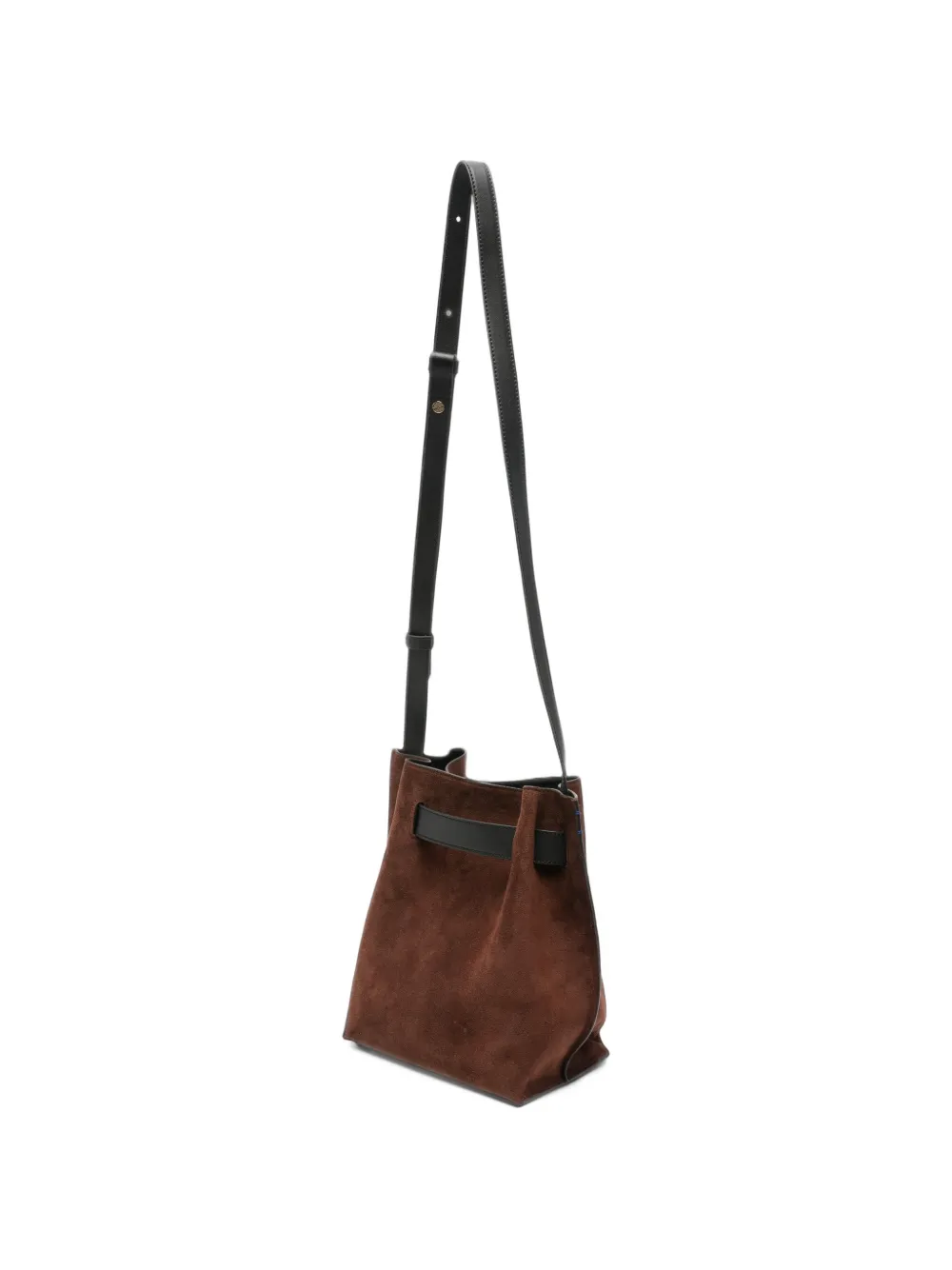 Paul Smith buckle-detail suede bucket bag Bruin