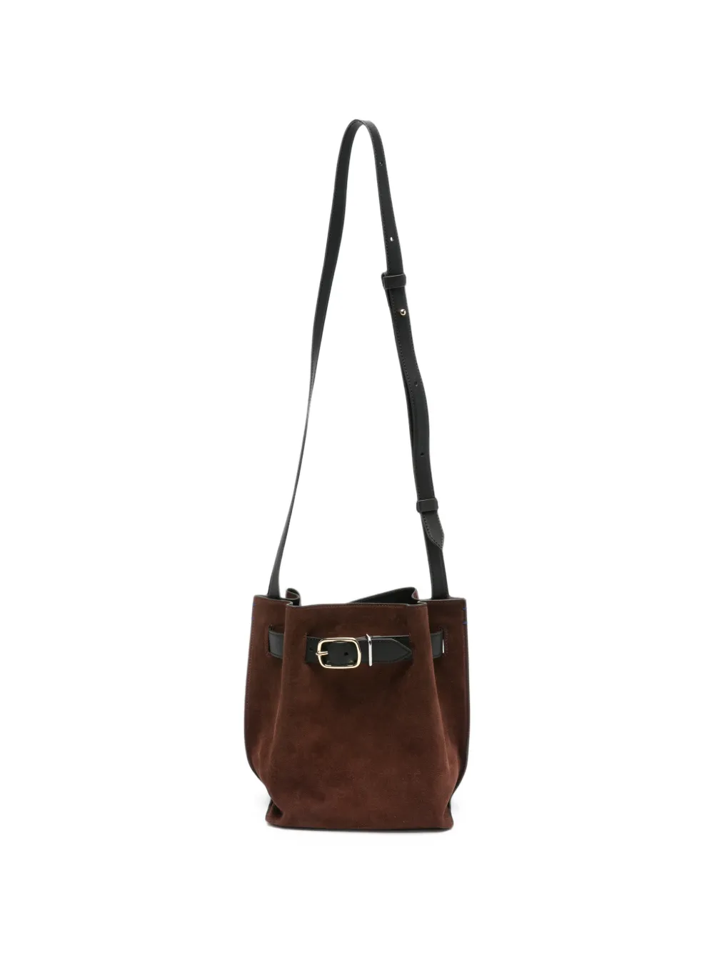 Paul Smith buckle-detail suede bucket bag Bruin