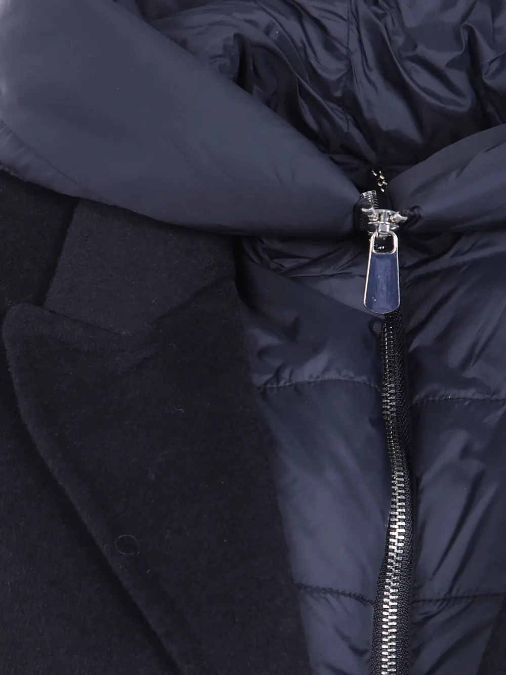 Seventy hooded single-breasted coat Blauw