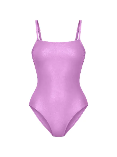 Gottex bow-detail square-neck swimsuit