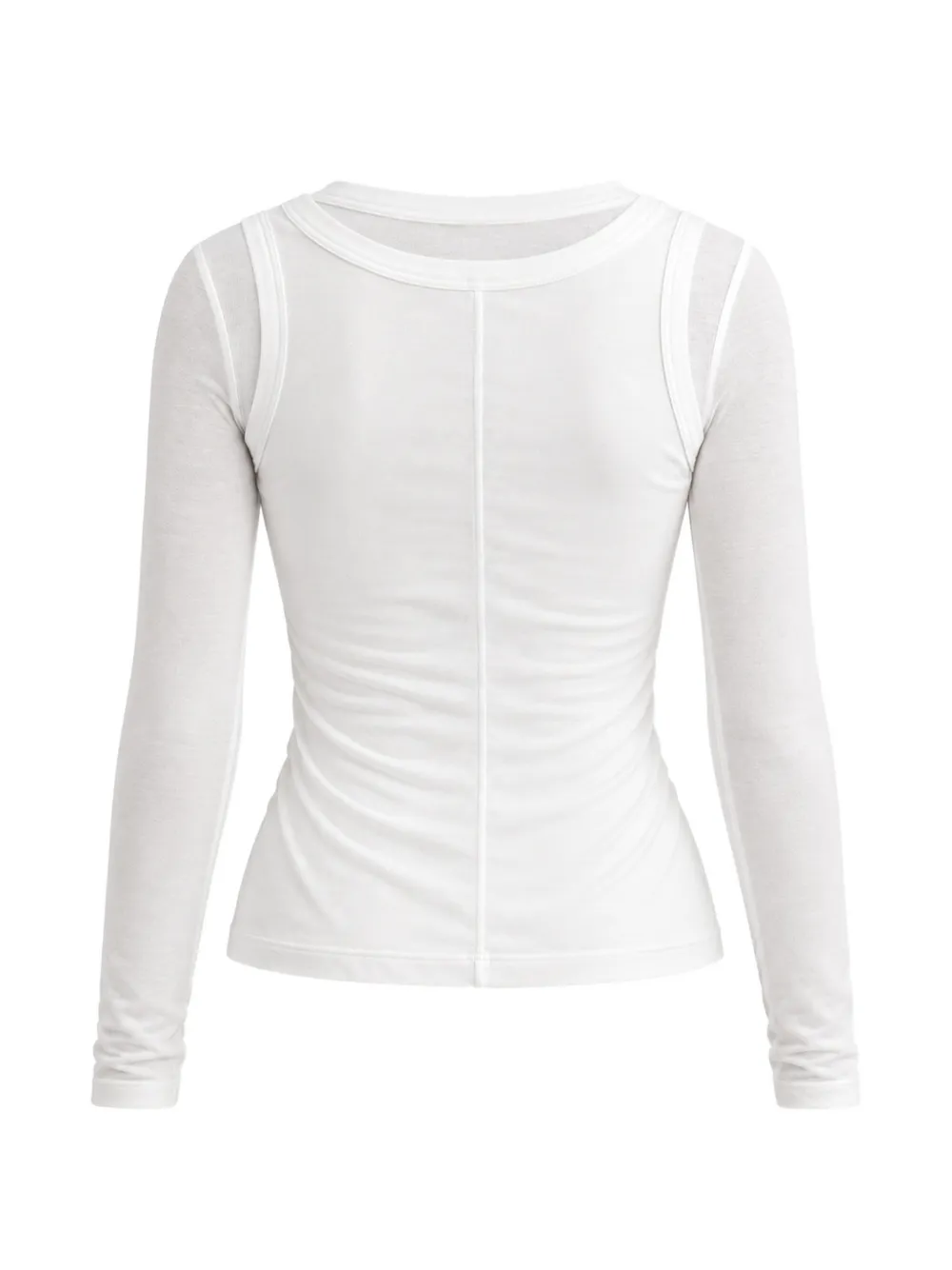 Baum Und Pferdgarten Jamilah layered long-sleeve T-shirt Wit