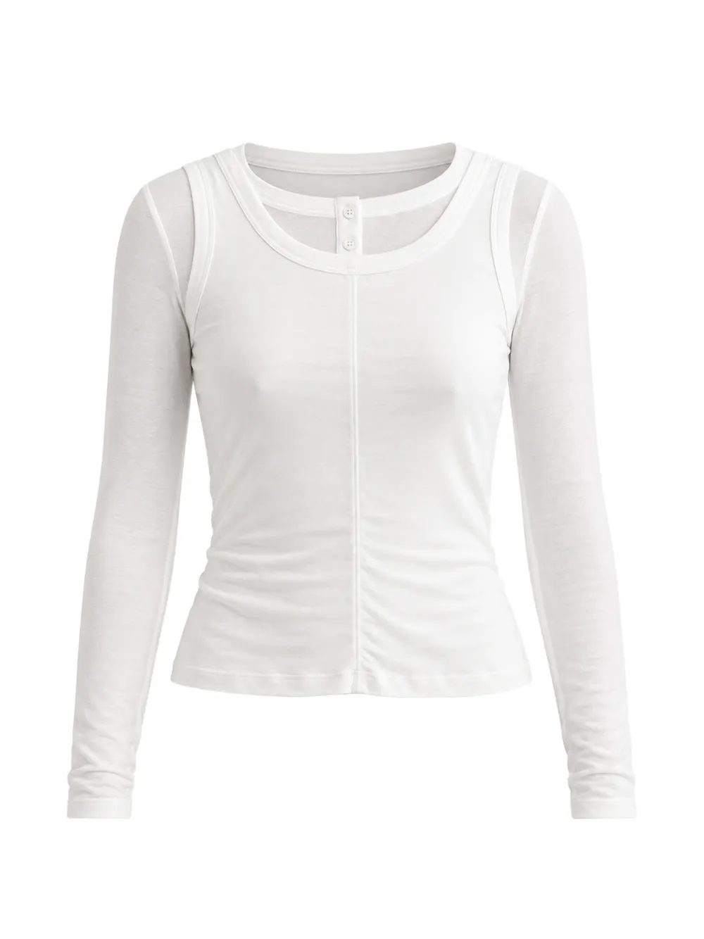 Baum Und Pferdgarten Jamilah layered long-sleeve T-shirt Wit