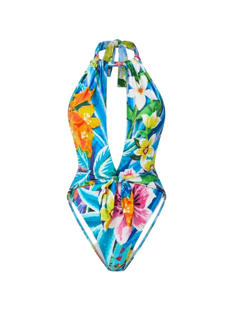Gottex Tropicana floral-print halterneck swimsuit