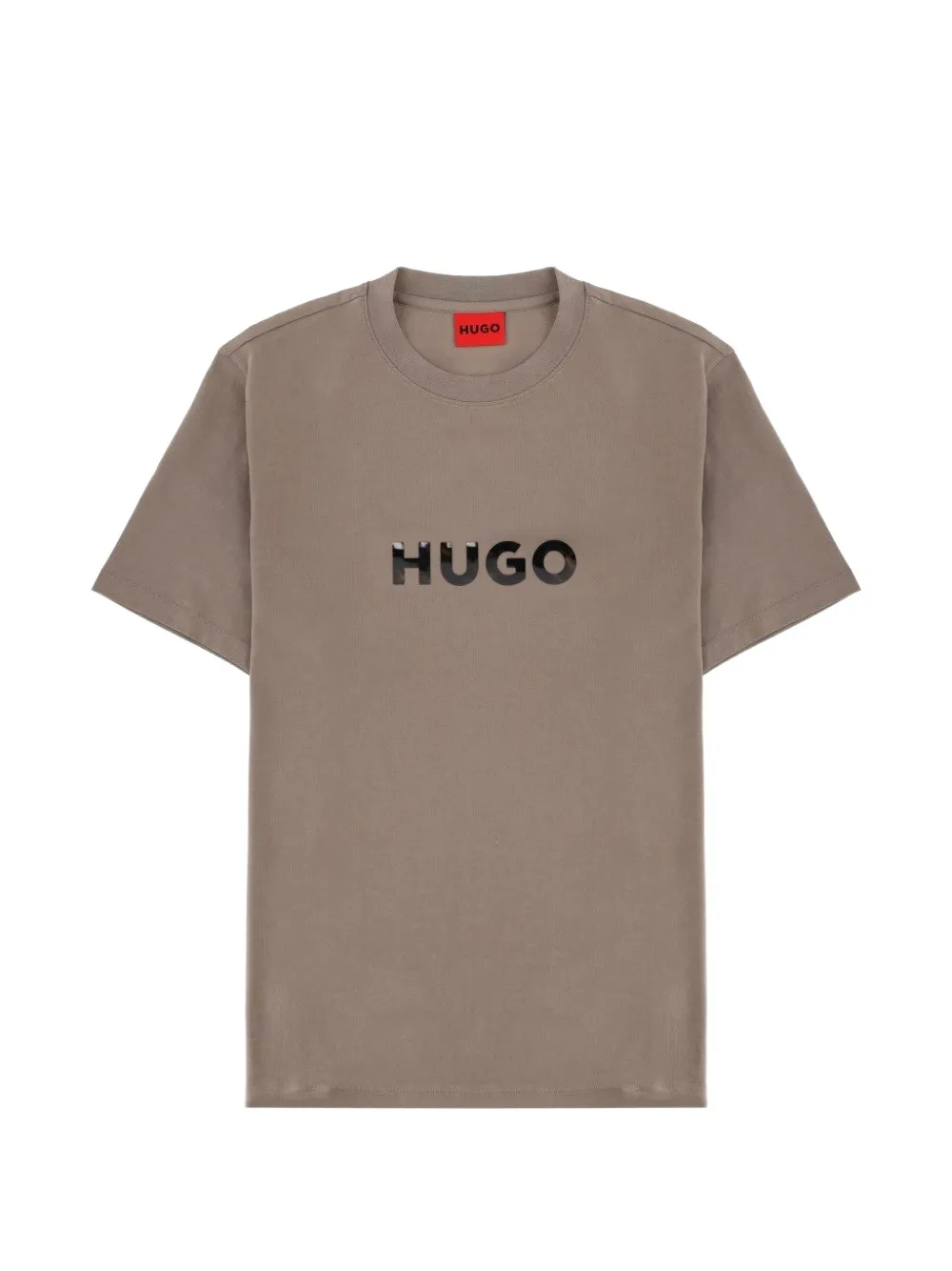 HUGO Dumeo tortoise-logo T-shirt in cotton jersey - Toni neutri