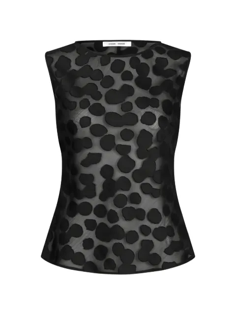 SAMSOE SAMSOE Saagne sheer jacquard blouse