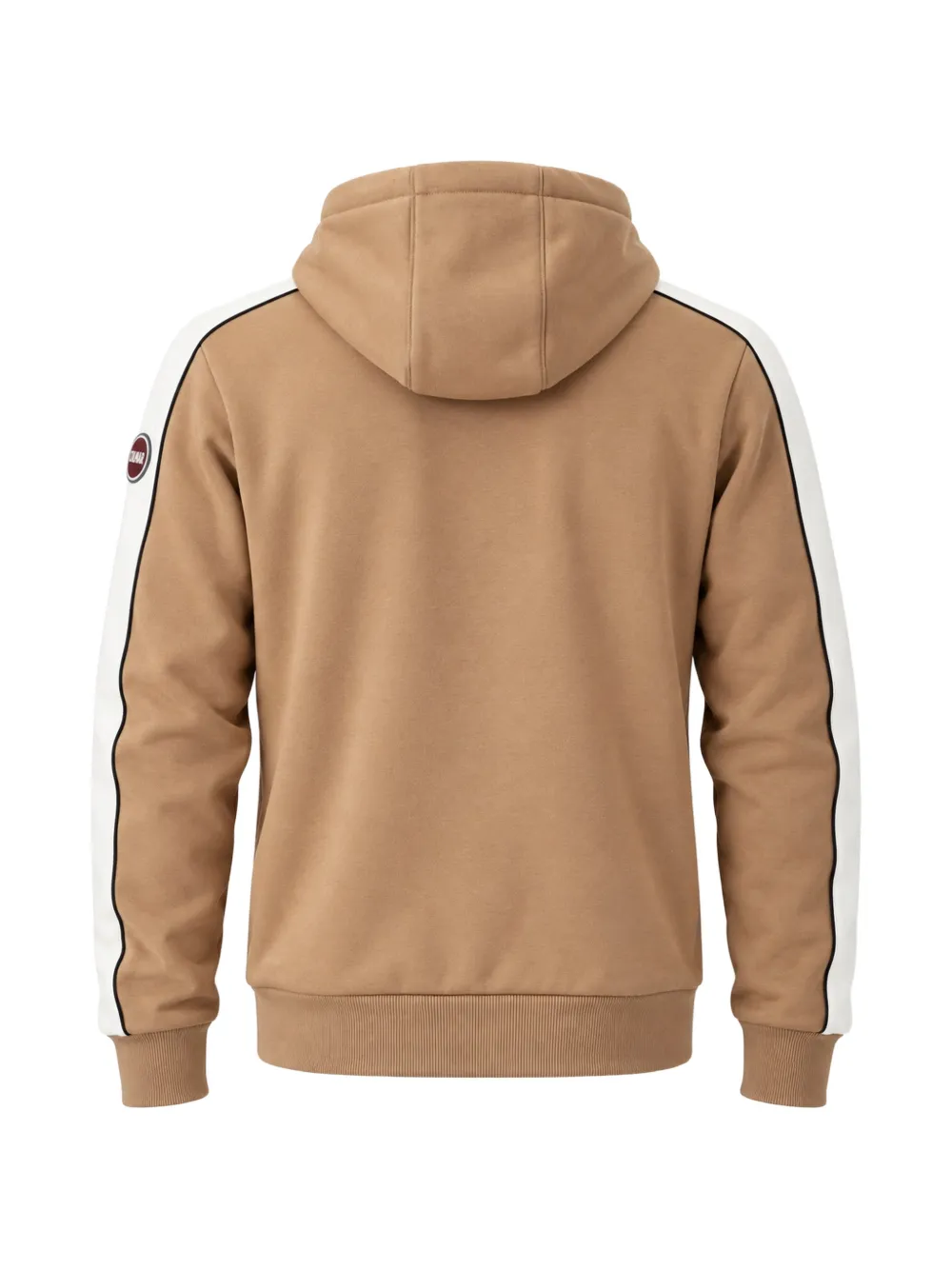 Colmar Heritage hoodie met zijstreep en logo-patch Bruin
