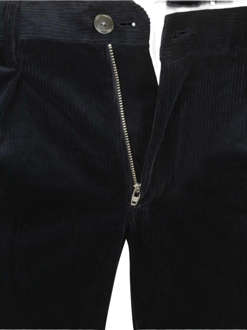 Profuomo corduroy pleated trousers Blauw