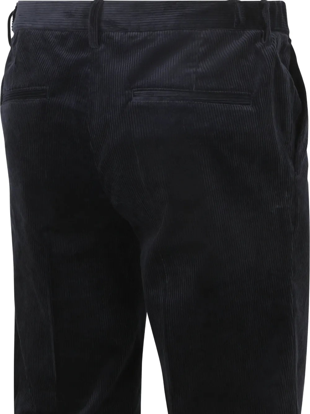 Profuomo corduroy pleated trousers Blauw
