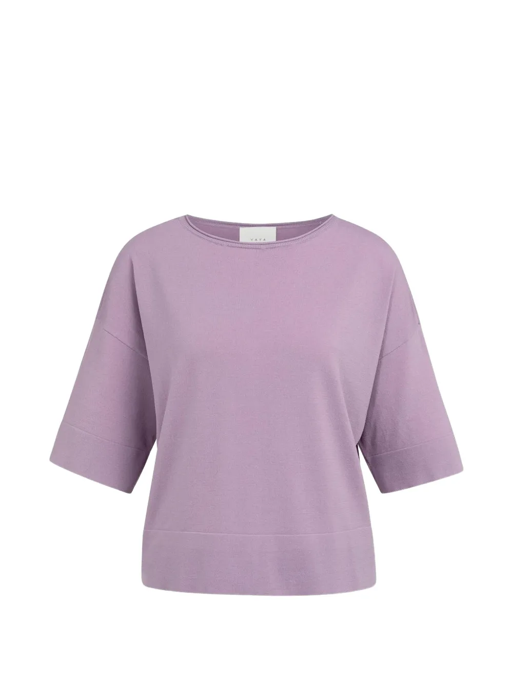 YAYA t-shirt oversize à col bateau - Violet YAYA t-shirt oversize à col bateau - Violet