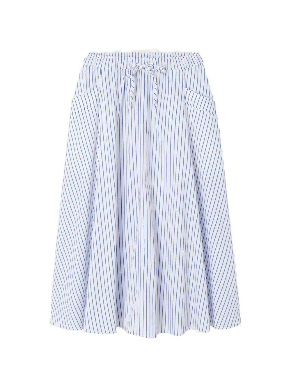American Vintage Nurway striped drawstring skirt - Weiß