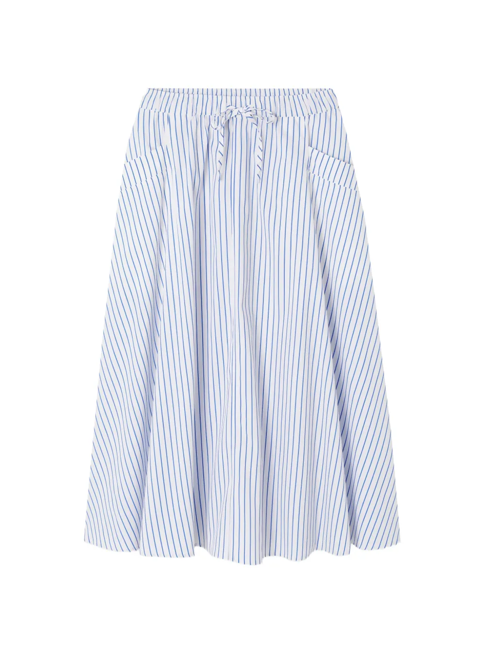 American Vintage Nurway striped drawstring skirt - Weiß