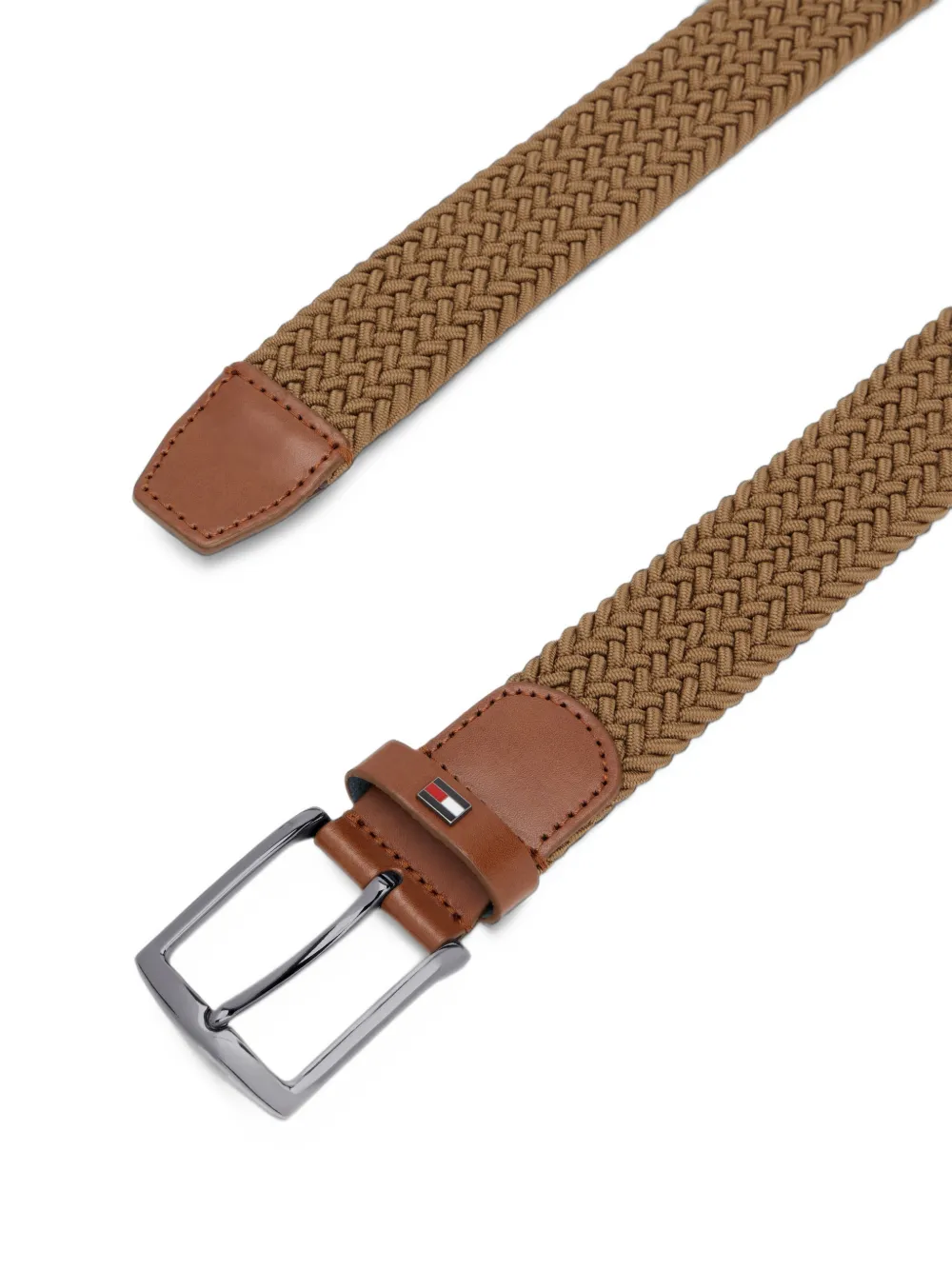 Tommy Hilfiger woven Denton belt Bruin