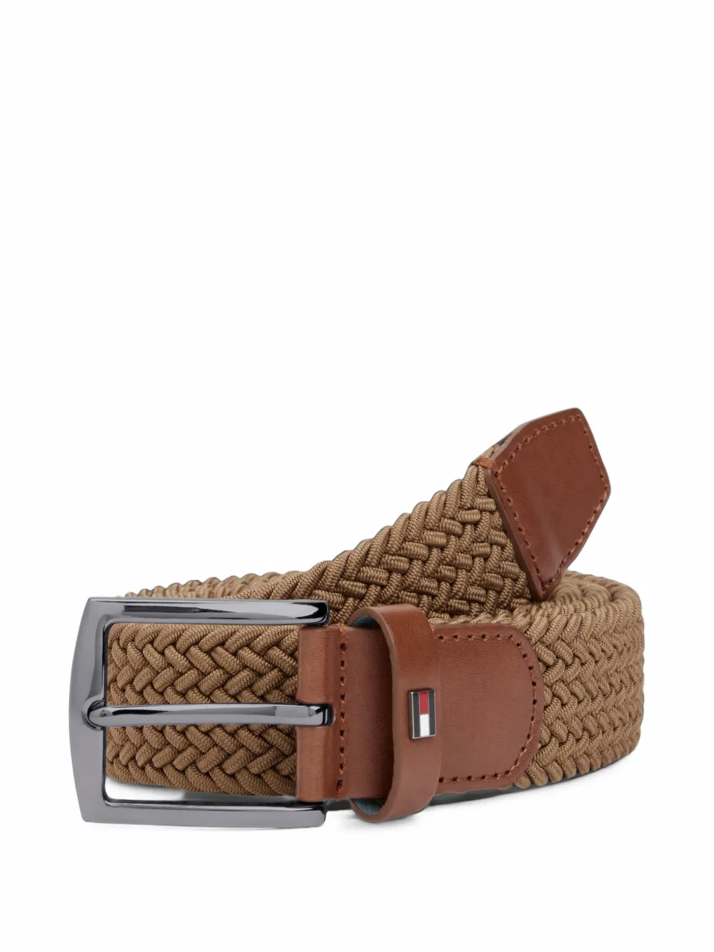 Tommy Hilfiger woven Denton belt Bruin