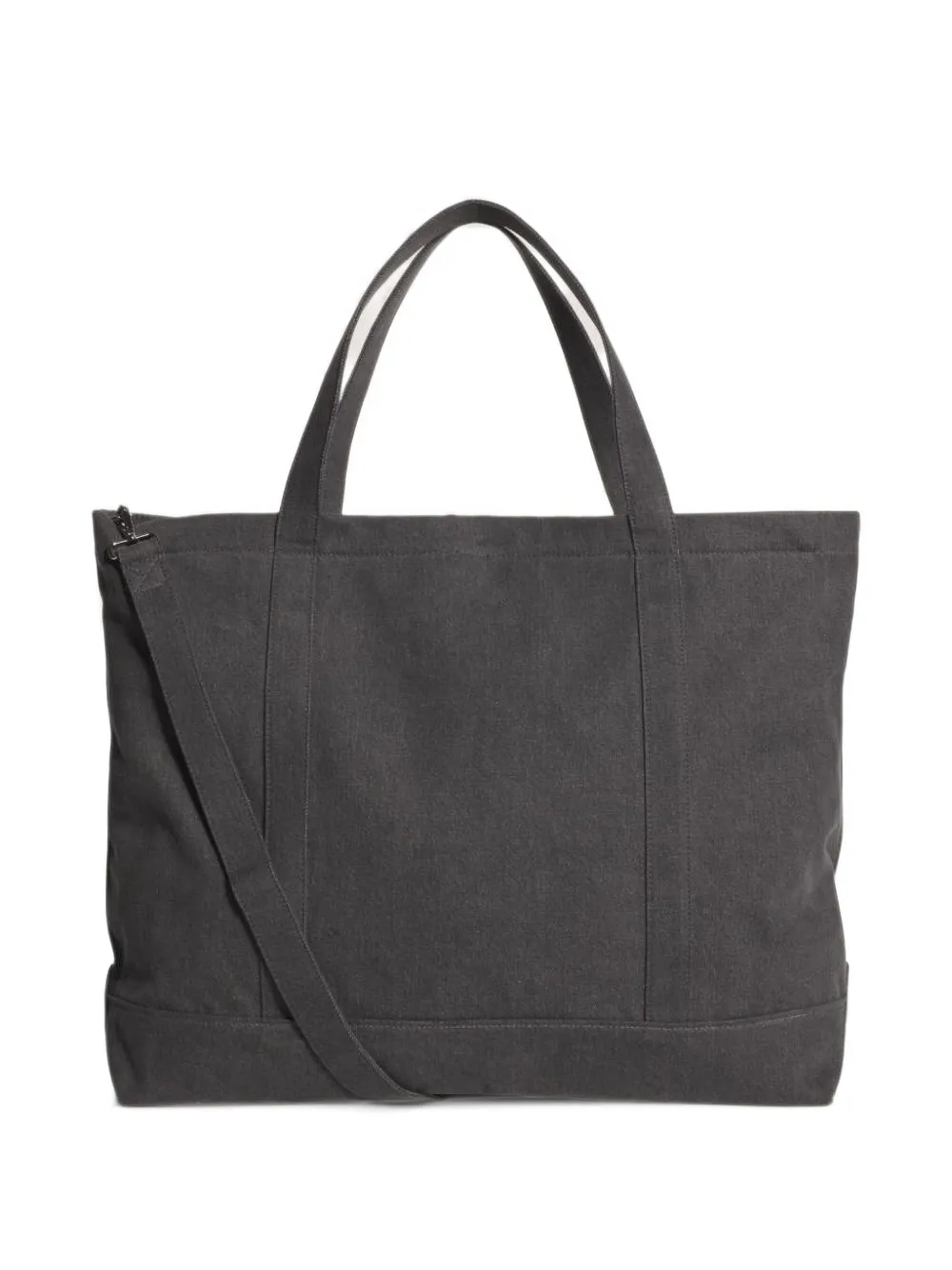Maison Kitsuné XL Profile Fox tote bag Zwart