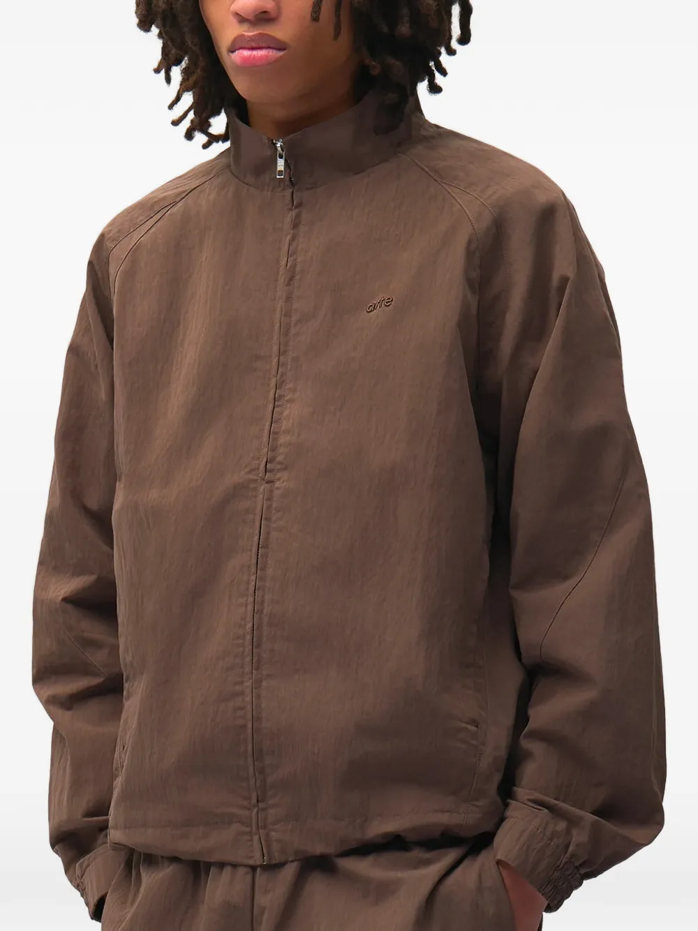 Arte Antwerp Uniform jack met geborduurd logo Bruin