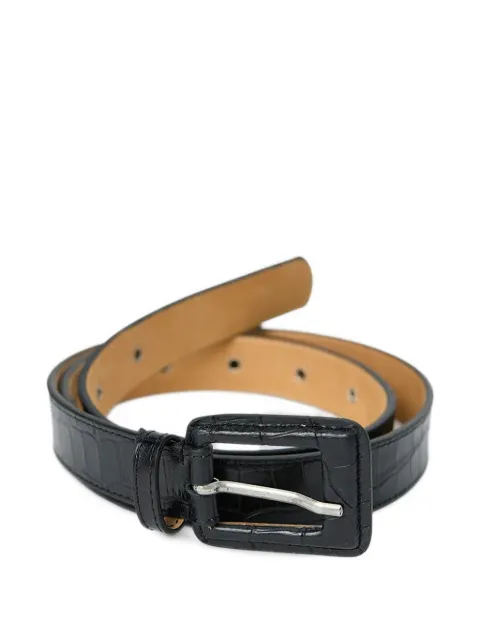 mfpen Drivers crocodile-effect leather belt