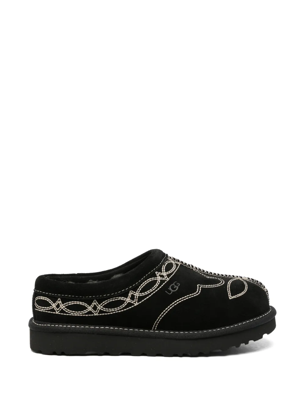 UGG 타스만 웨스턴 스웨이드 슬립온 | 블랙 | Image 1