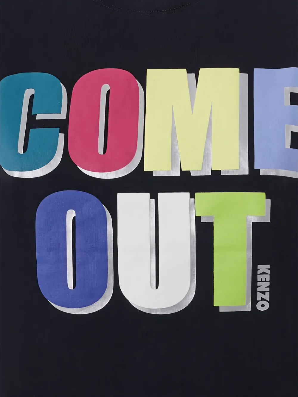 Kenzo T-shirt met print Zwart
