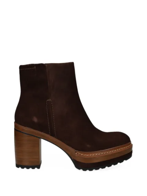 PONS QUINTANA suede platform ankle boots