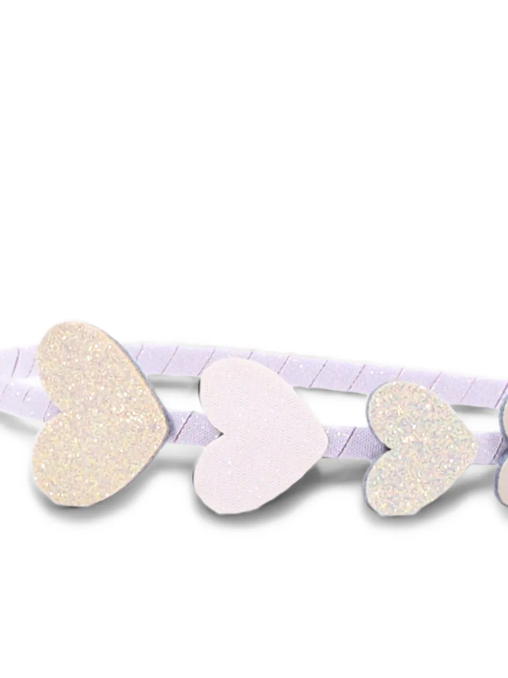 mimi & lula Haarband verfraaid met glitterhart Paars