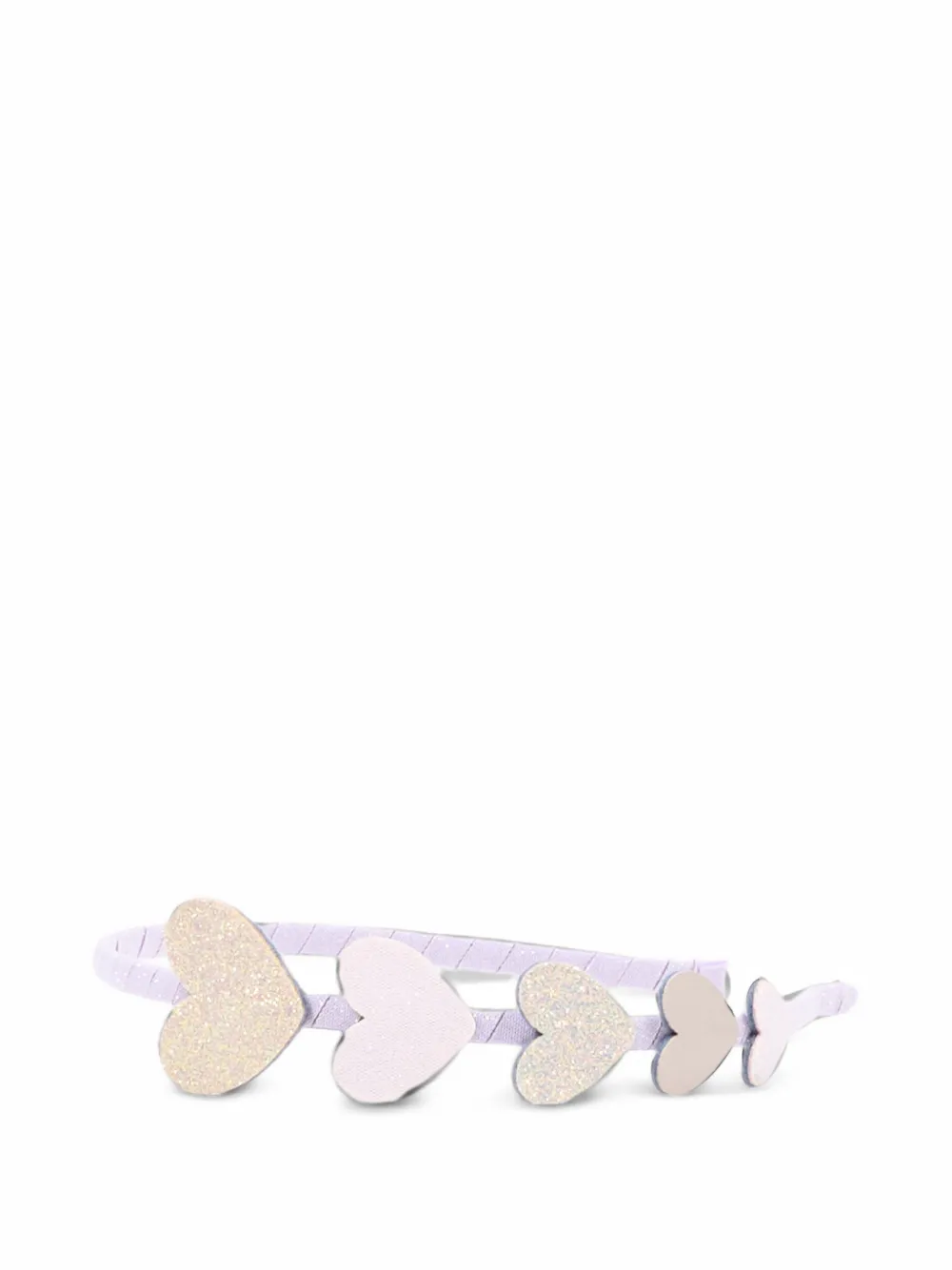 mimi & lula Haarband verfraaid met glitterhart Paars