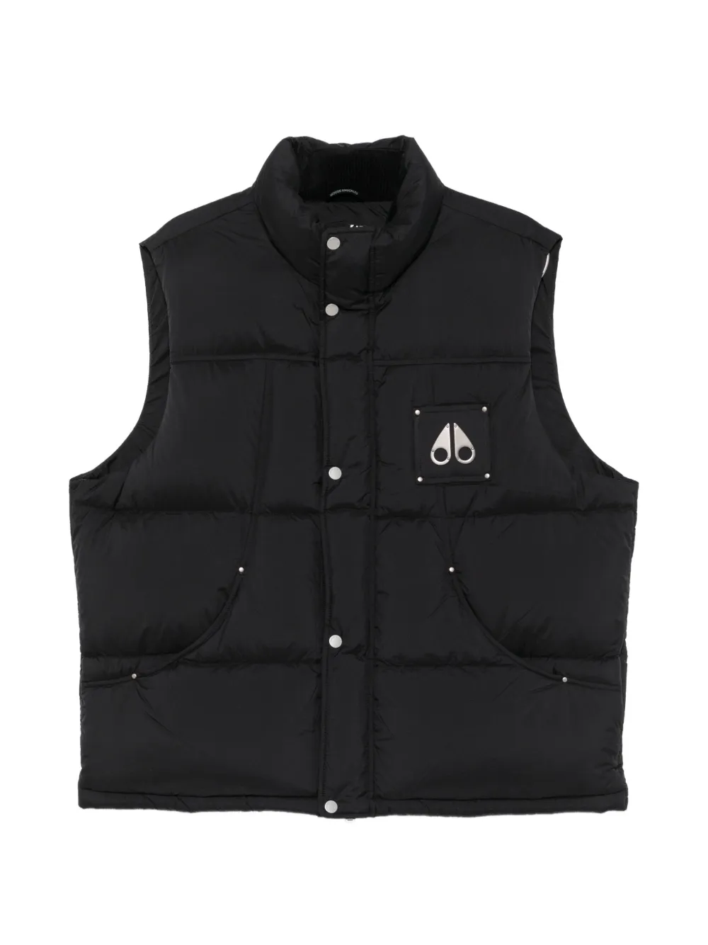 Moose Knuckles Everest logo-patch gilet - Schwarz